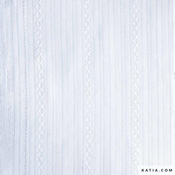 Baumwoll Jacquard im Vintage-Stil weiß